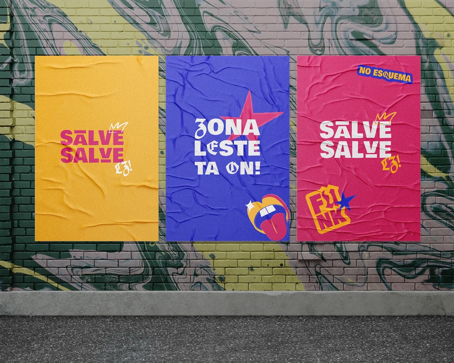 Aplicação visual da marca Salve Salve LZ
