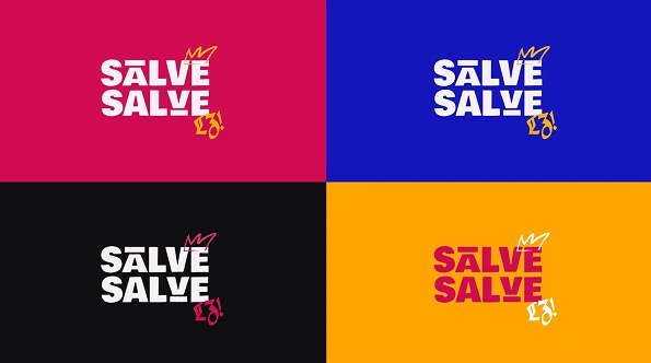 Assinatura visual da festa Salve Salve LZ