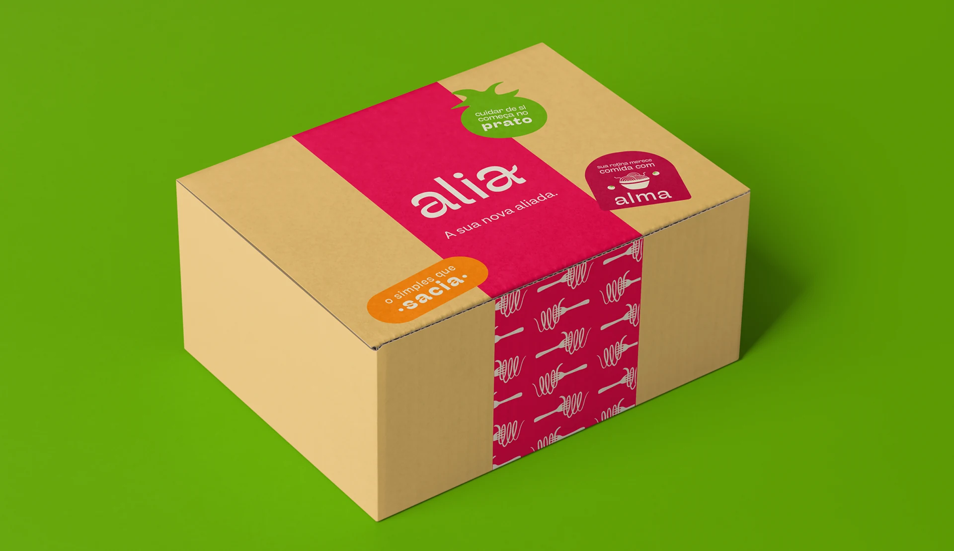 Caixa com produtos Alia