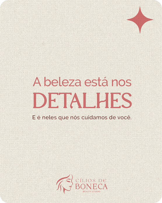 Post sobre como a beleza está nos detalhes